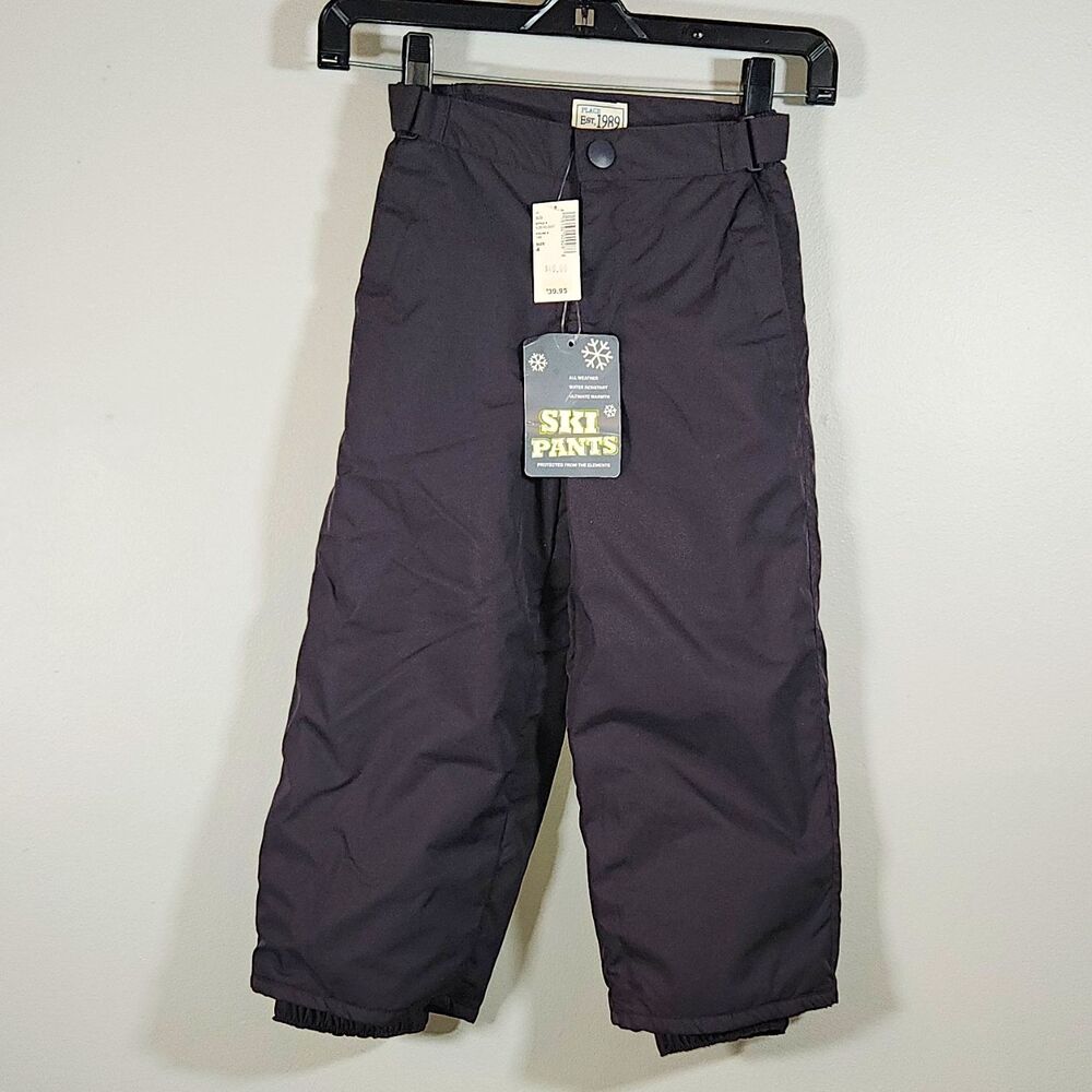 The Children's Place Black Insulated Ski Snow Pants 4 Retails $40 NWT